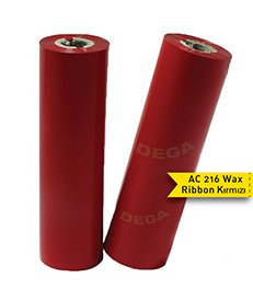 AC216 Wax Ribbon Kırmızı