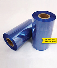 AC216 Wax Ribbon Mavi